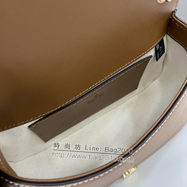 Gucci專櫃古馳最新款Blondie系列迷你肩背包斜挎女包 jh2149型號：815700